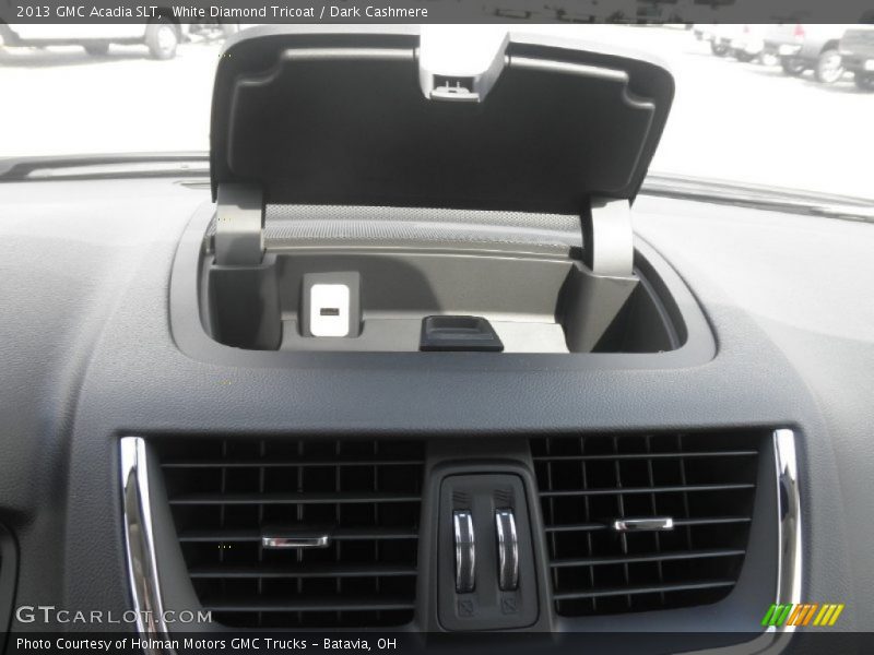 White Diamond Tricoat / Dark Cashmere 2013 GMC Acadia SLT