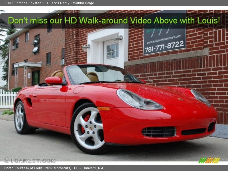 Guards Red / Savanna Beige 2002 Porsche Boxster S