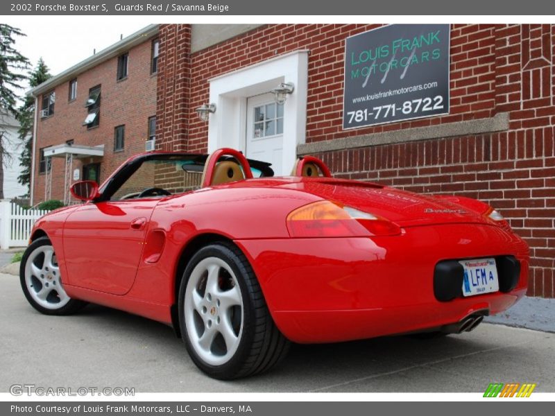 Guards Red / Savanna Beige 2002 Porsche Boxster S