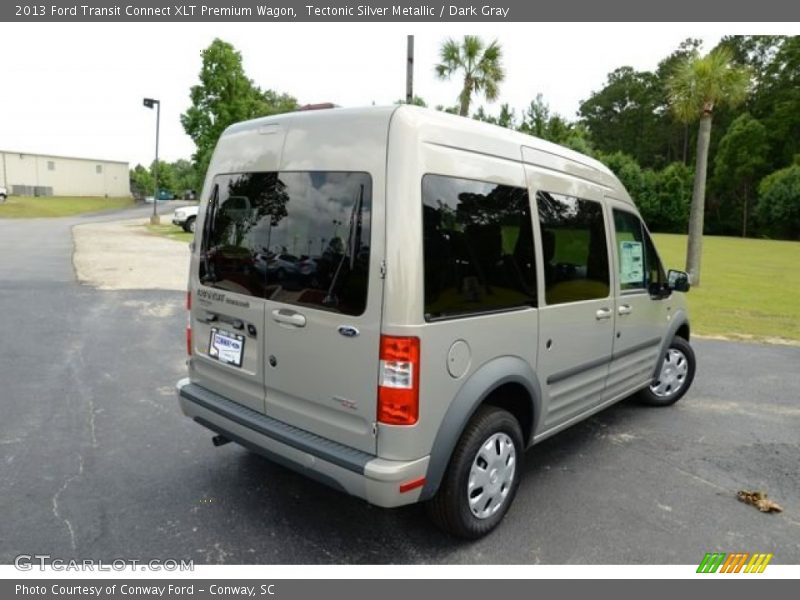 Tectonic Silver Metallic / Dark Gray 2013 Ford Transit Connect XLT Premium Wagon