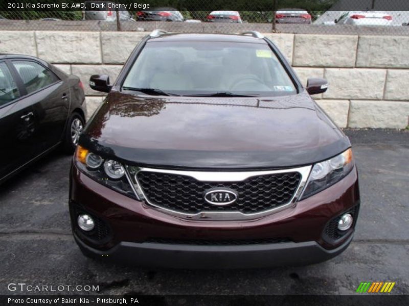 Dark Cherry / Beige 2011 Kia Sorento EX AWD