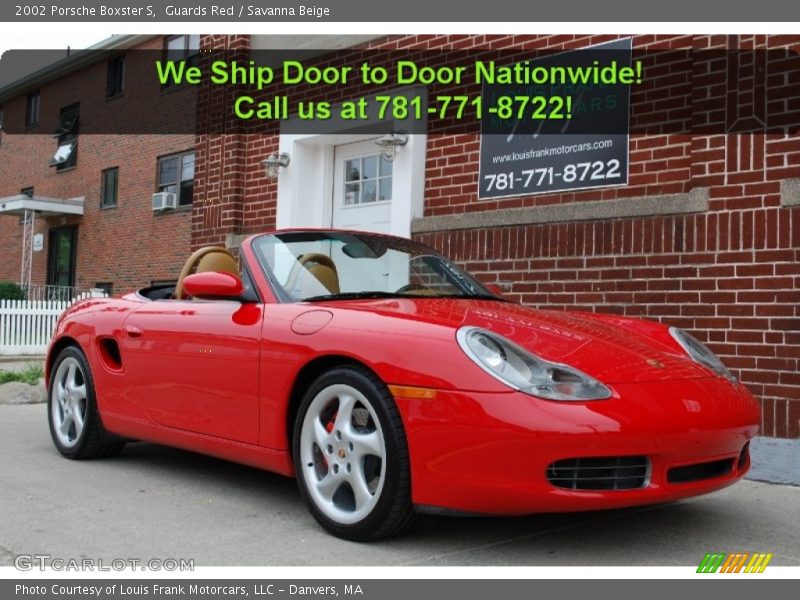 Guards Red / Savanna Beige 2002 Porsche Boxster S