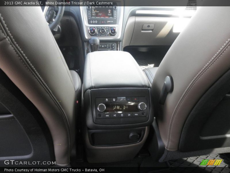 White Diamond Tricoat / Dark Cashmere 2013 GMC Acadia SLT