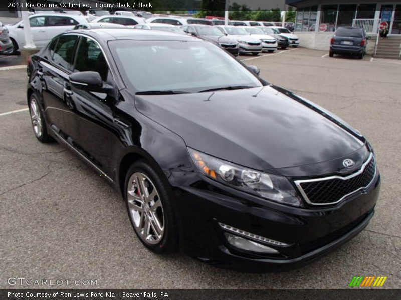 Ebony Black / Black 2013 Kia Optima SX Limited