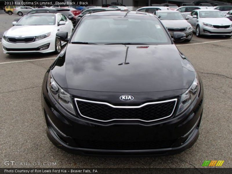 Ebony Black / Black 2013 Kia Optima SX Limited