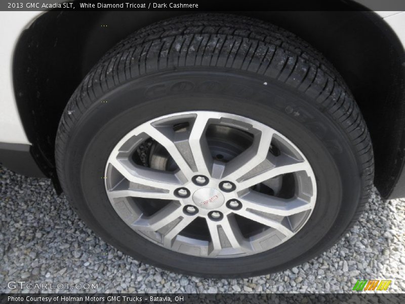 White Diamond Tricoat / Dark Cashmere 2013 GMC Acadia SLT