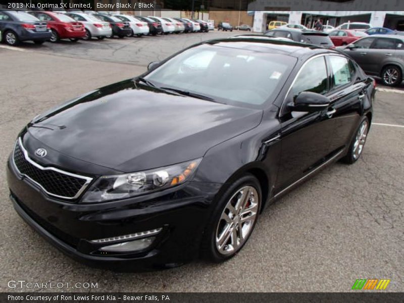 Ebony Black / Black 2013 Kia Optima SX Limited