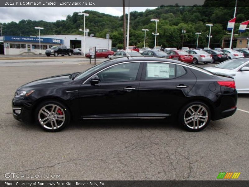 Ebony Black / Black 2013 Kia Optima SX Limited