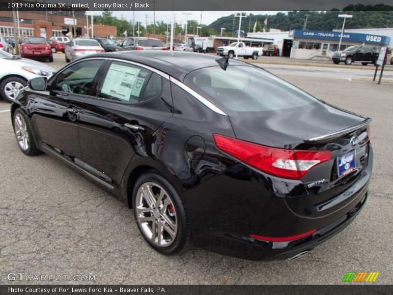 Ebony Black / Black 2013 Kia Optima SX Limited