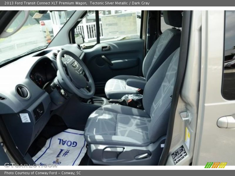 Tectonic Silver Metallic / Dark Gray 2013 Ford Transit Connect XLT Premium Wagon