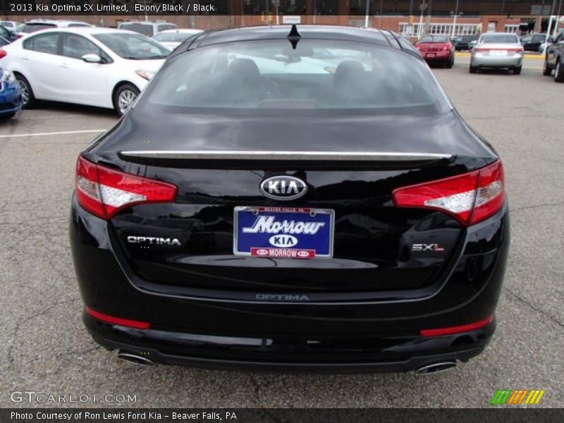 Ebony Black / Black 2013 Kia Optima SX Limited