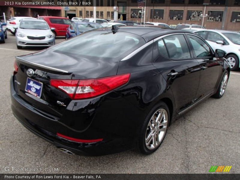 Ebony Black / Black 2013 Kia Optima SX Limited