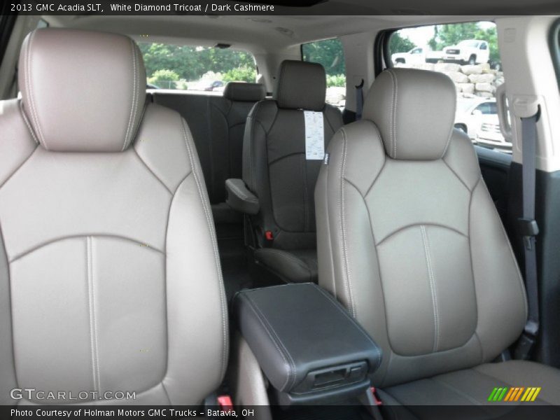 White Diamond Tricoat / Dark Cashmere 2013 GMC Acadia SLT