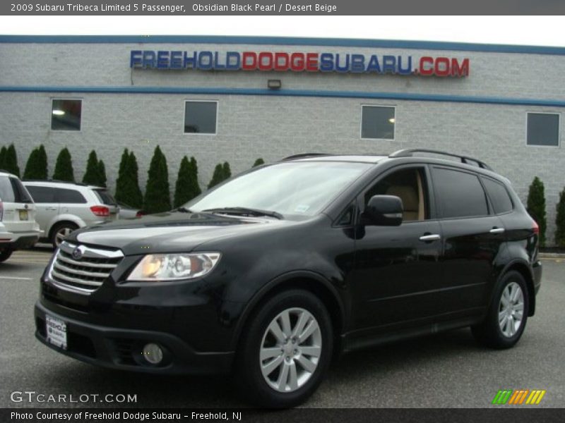 Obsidian Black Pearl / Desert Beige 2009 Subaru Tribeca Limited 5 Passenger