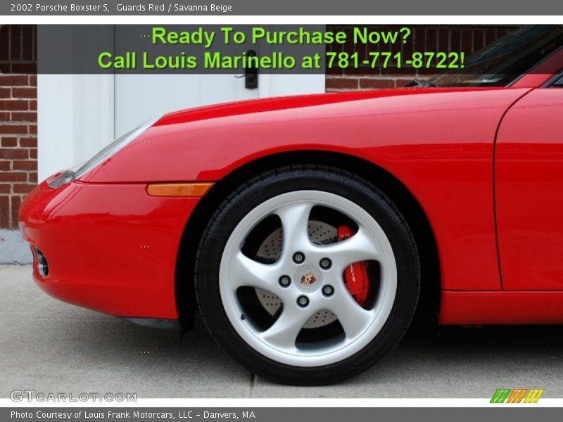 Guards Red / Savanna Beige 2002 Porsche Boxster S