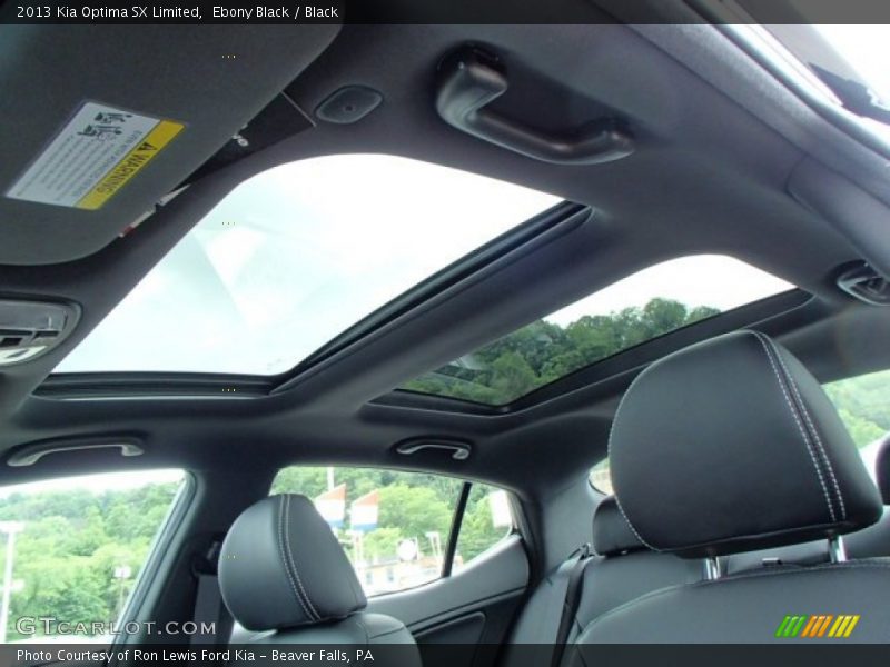 Ebony Black / Black 2013 Kia Optima SX Limited