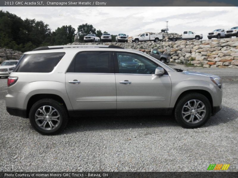 Champagne Silver Metallic / Ebony 2013 GMC Acadia SLT