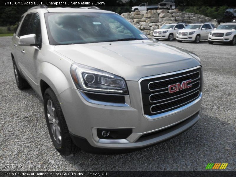 Champagne Silver Metallic / Ebony 2013 GMC Acadia SLT