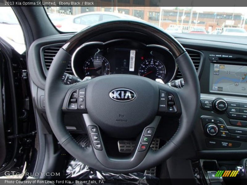 Ebony Black / Black 2013 Kia Optima SX Limited