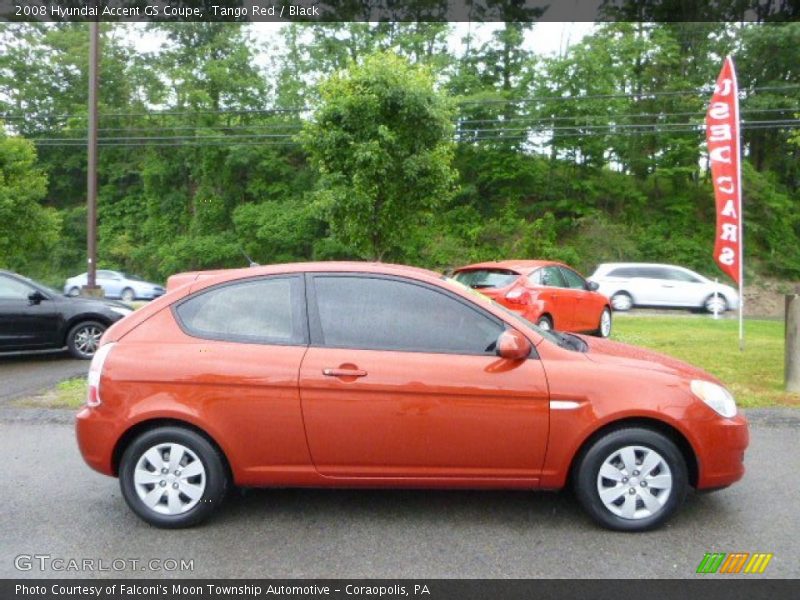 Tango Red / Black 2008 Hyundai Accent GS Coupe