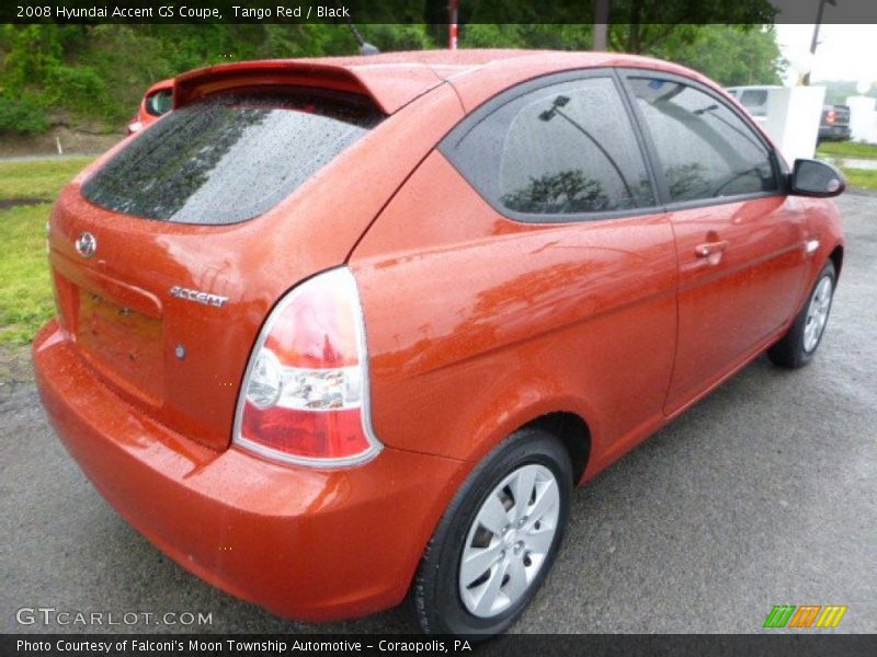 Tango Red / Black 2008 Hyundai Accent GS Coupe