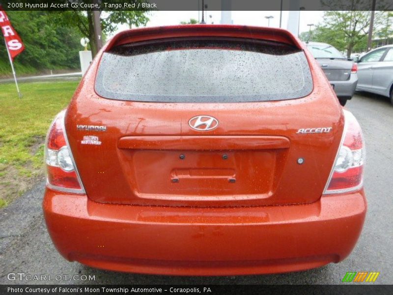 Tango Red / Black 2008 Hyundai Accent GS Coupe