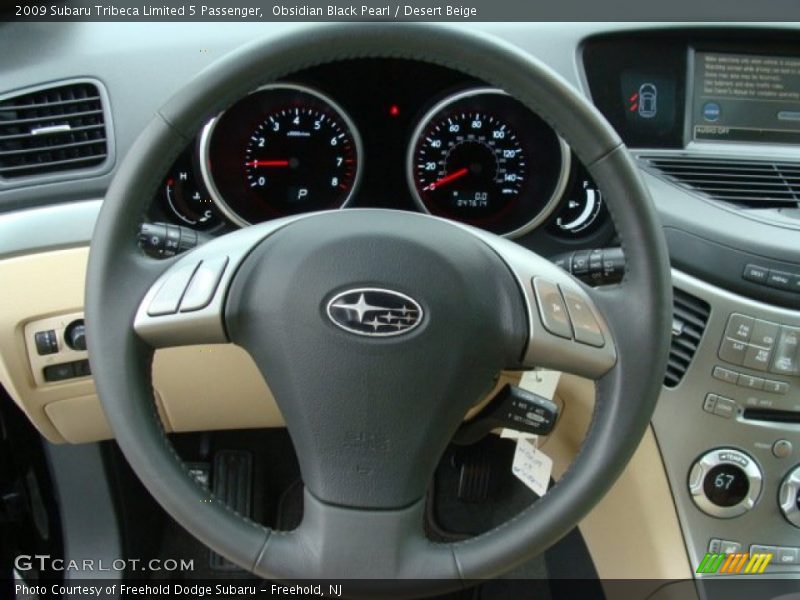 Obsidian Black Pearl / Desert Beige 2009 Subaru Tribeca Limited 5 Passenger
