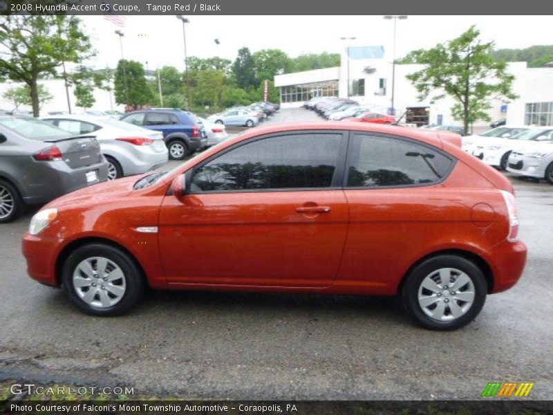 Tango Red / Black 2008 Hyundai Accent GS Coupe