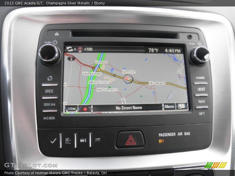 Champagne Silver Metallic / Ebony 2013 GMC Acadia SLT