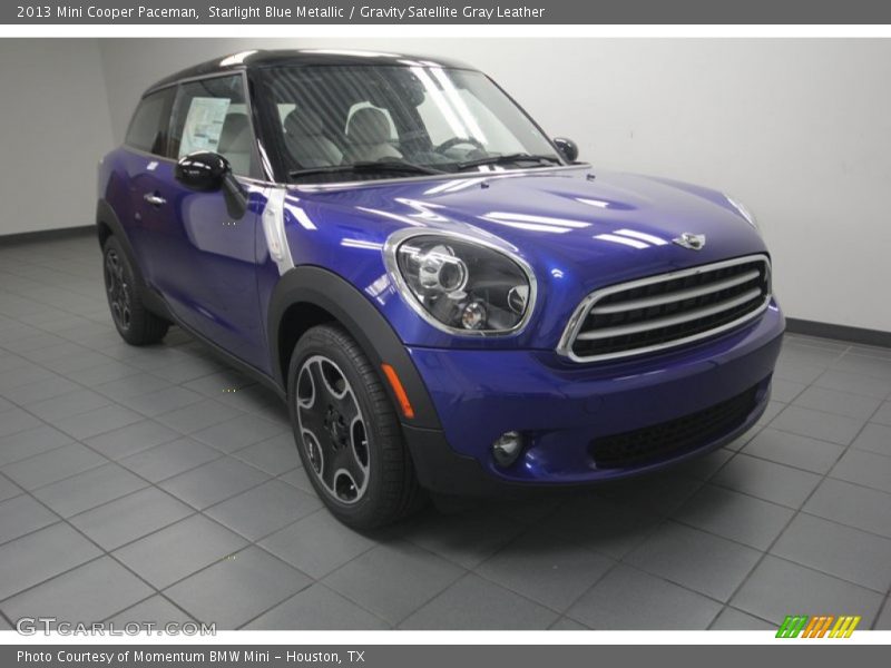 Starlight Blue Metallic / Gravity Satellite Gray Leather 2013 Mini Cooper Paceman