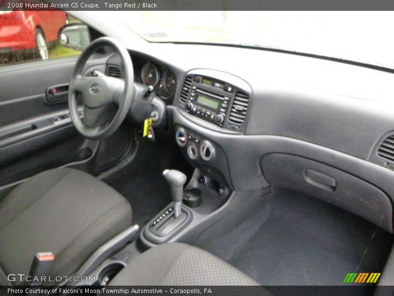 Tango Red / Black 2008 Hyundai Accent GS Coupe