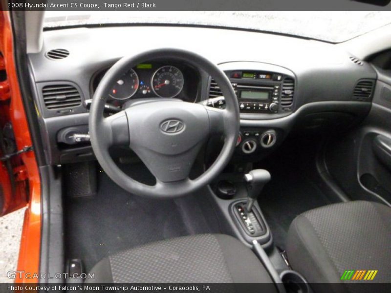 Tango Red / Black 2008 Hyundai Accent GS Coupe