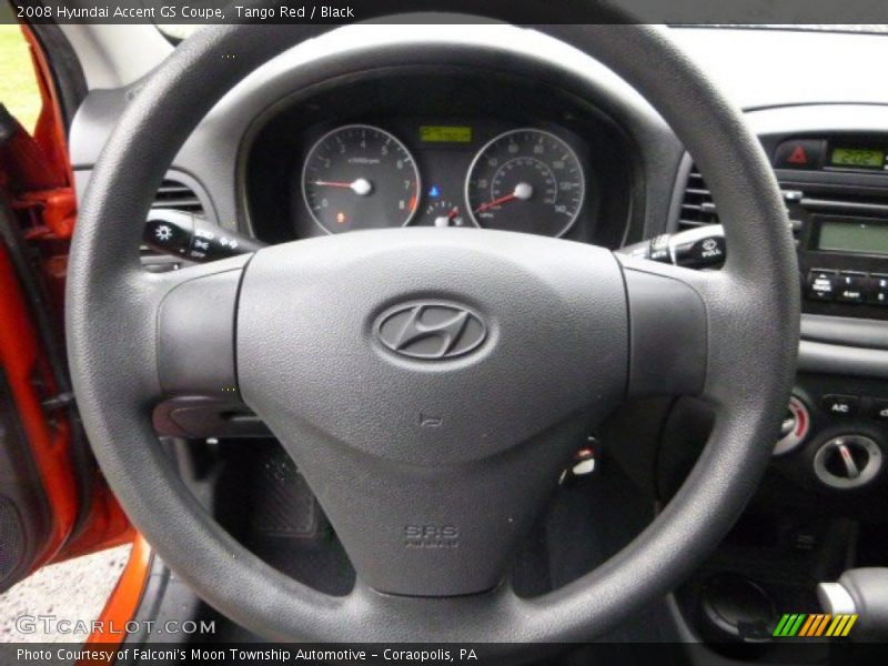 Tango Red / Black 2008 Hyundai Accent GS Coupe