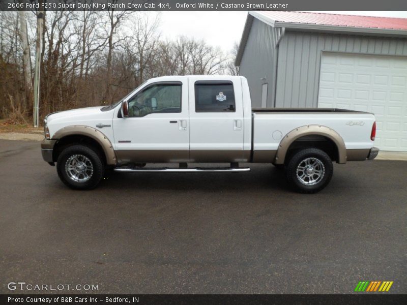 Oxford White / Castano Brown Leather 2006 Ford F250 Super Duty King Ranch Crew Cab 4x4