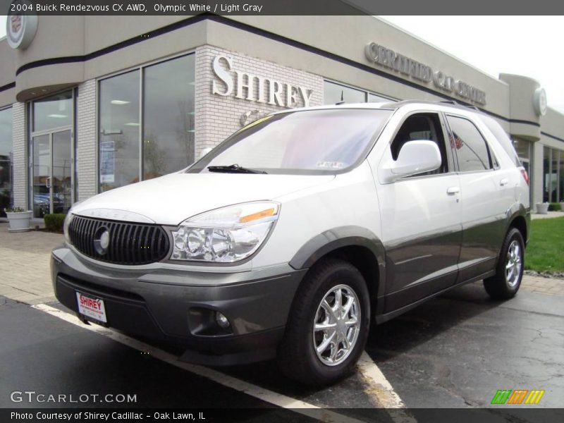 Olympic White / Light Gray 2004 Buick Rendezvous CX AWD