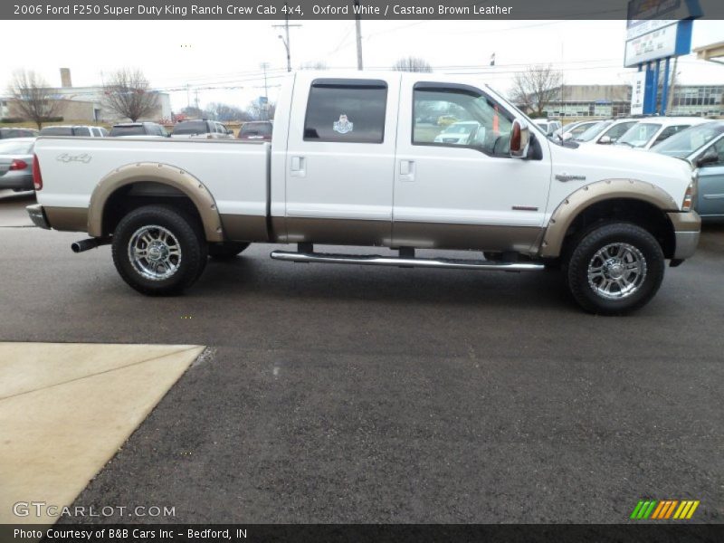 Oxford White / Castano Brown Leather 2006 Ford F250 Super Duty King Ranch Crew Cab 4x4