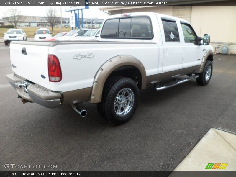 Oxford White / Castano Brown Leather 2006 Ford F250 Super Duty King Ranch Crew Cab 4x4