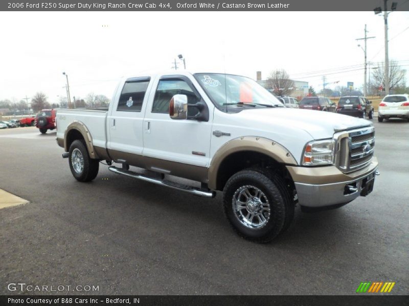 Oxford White / Castano Brown Leather 2006 Ford F250 Super Duty King Ranch Crew Cab 4x4