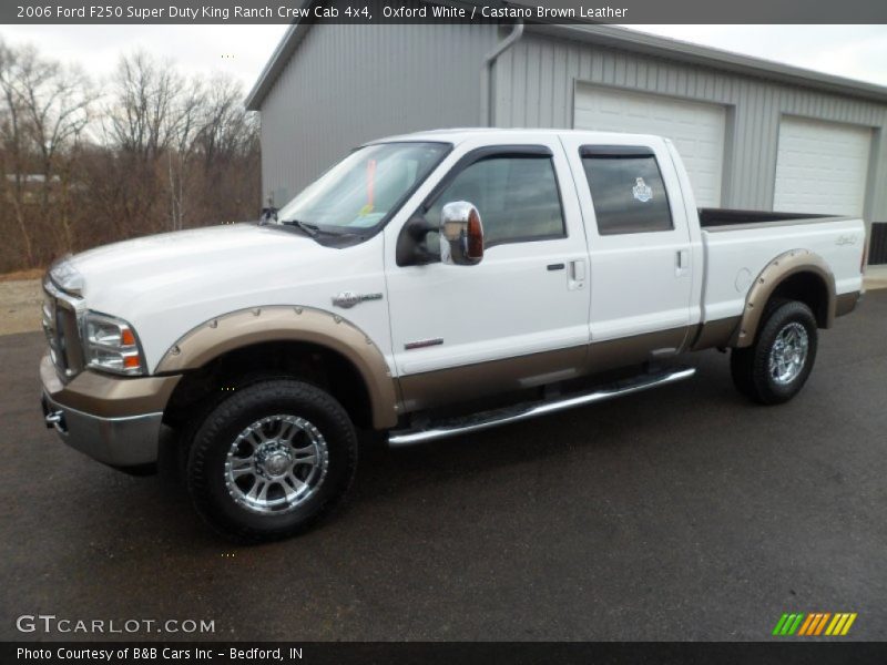 Oxford White / Castano Brown Leather 2006 Ford F250 Super Duty King Ranch Crew Cab 4x4