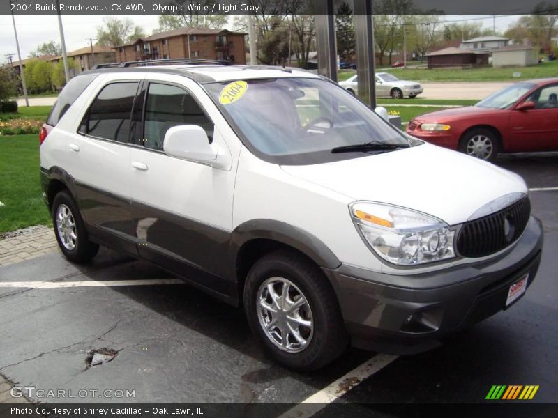 Olympic White / Light Gray 2004 Buick Rendezvous CX AWD