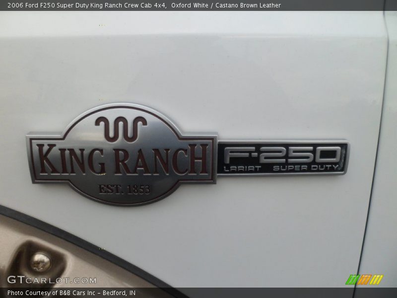 Oxford White / Castano Brown Leather 2006 Ford F250 Super Duty King Ranch Crew Cab 4x4