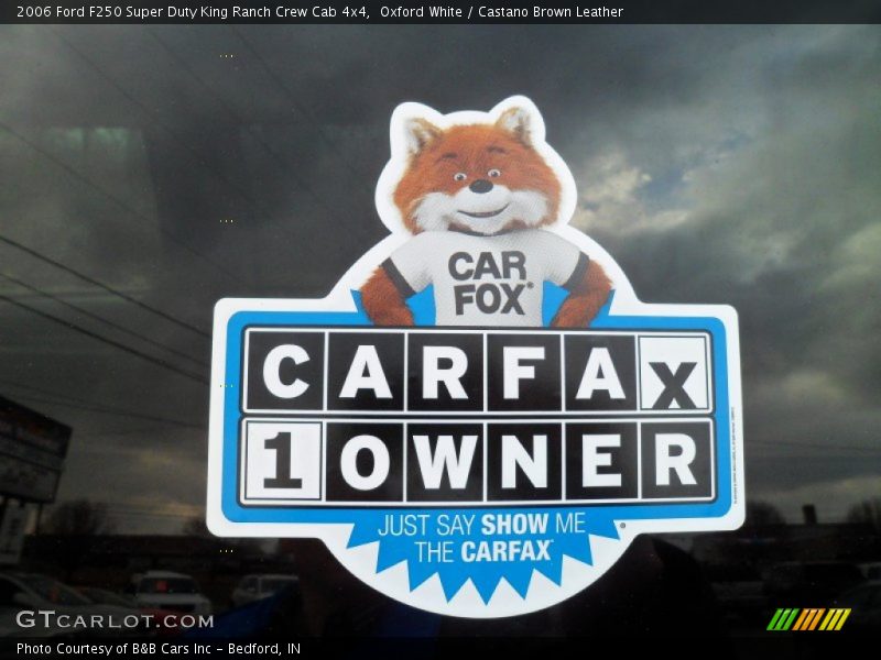 Oxford White / Castano Brown Leather 2006 Ford F250 Super Duty King Ranch Crew Cab 4x4