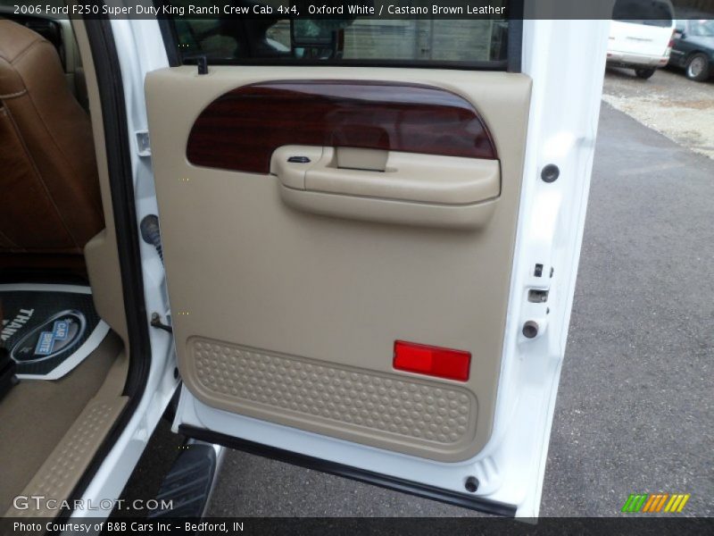 Oxford White / Castano Brown Leather 2006 Ford F250 Super Duty King Ranch Crew Cab 4x4