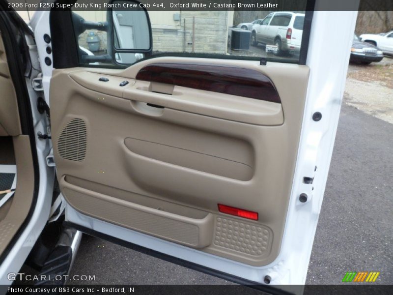 Oxford White / Castano Brown Leather 2006 Ford F250 Super Duty King Ranch Crew Cab 4x4