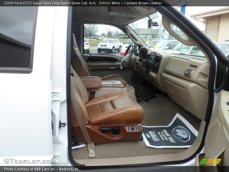 Oxford White / Castano Brown Leather 2006 Ford F250 Super Duty King Ranch Crew Cab 4x4