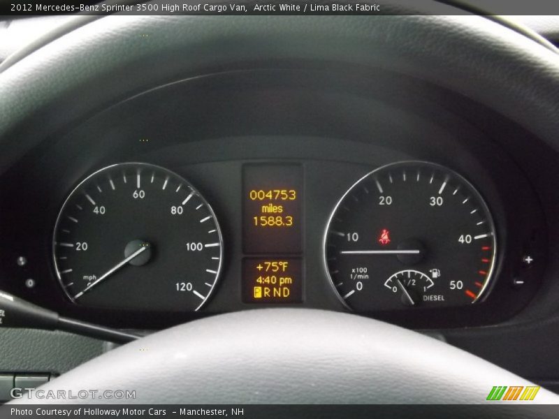  2012 Sprinter 3500 High Roof Cargo Van 3500 High Roof Cargo Van Gauges