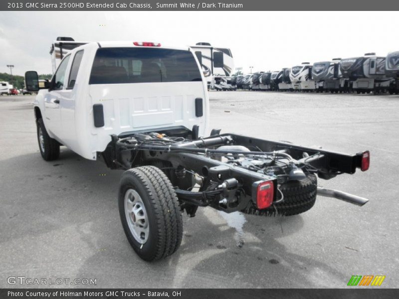 Summit White / Dark Titanium 2013 GMC Sierra 2500HD Extended Cab Chassis