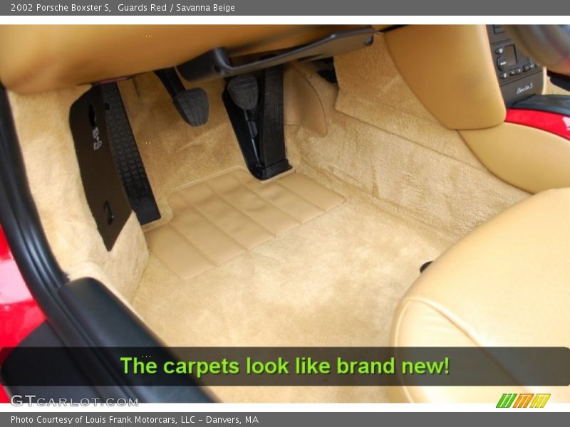 Guards Red / Savanna Beige 2002 Porsche Boxster S