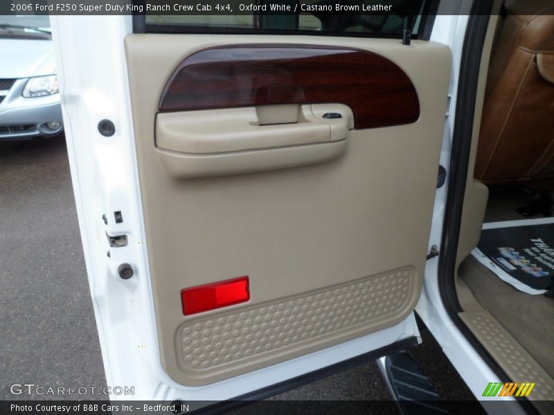 Oxford White / Castano Brown Leather 2006 Ford F250 Super Duty King Ranch Crew Cab 4x4
