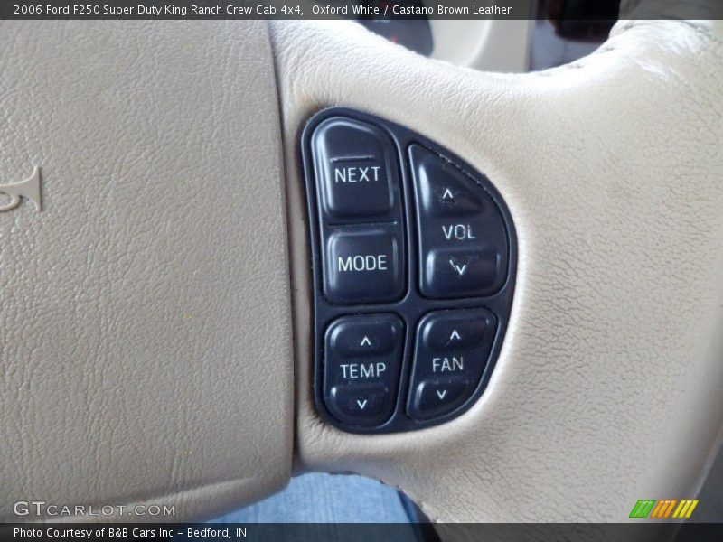 Oxford White / Castano Brown Leather 2006 Ford F250 Super Duty King Ranch Crew Cab 4x4